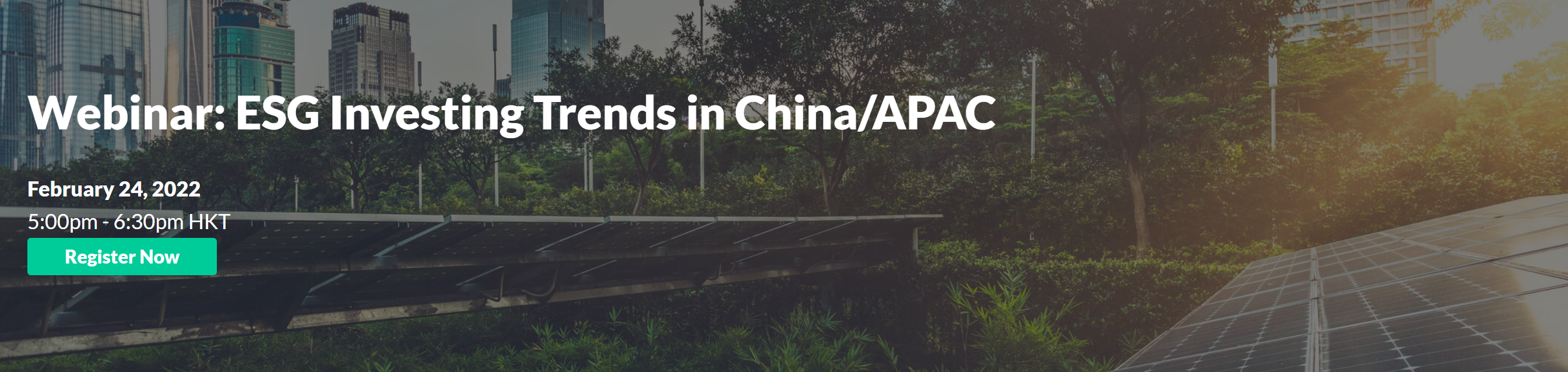 Webinar: ESG Investing Trends in China/APAC