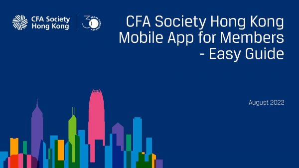 CFA Society Hong Kong Mobile App_Easy Guide_2022-08 cover